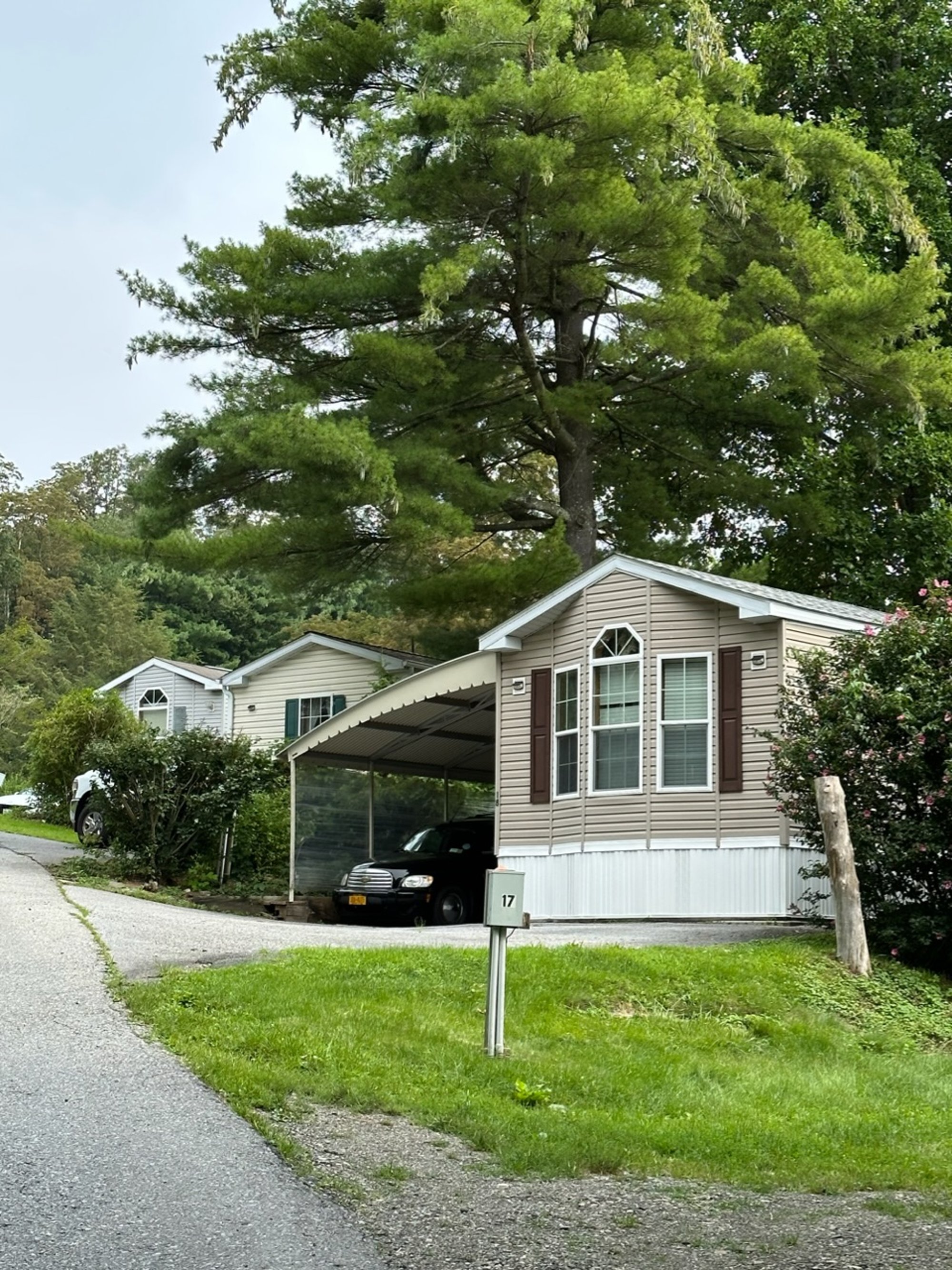 Street view of community homes